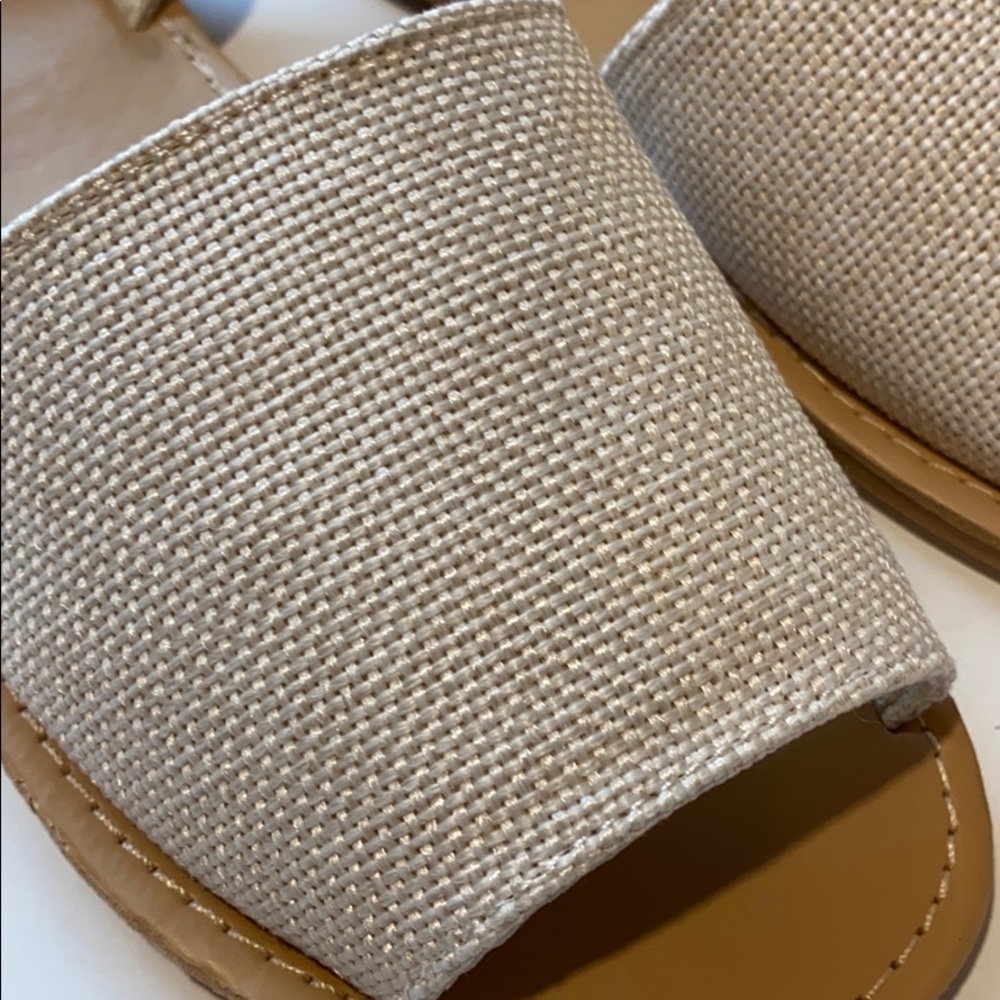 Wanted Brixton White Slip On Flat Sandals New - Picture 3 of 10